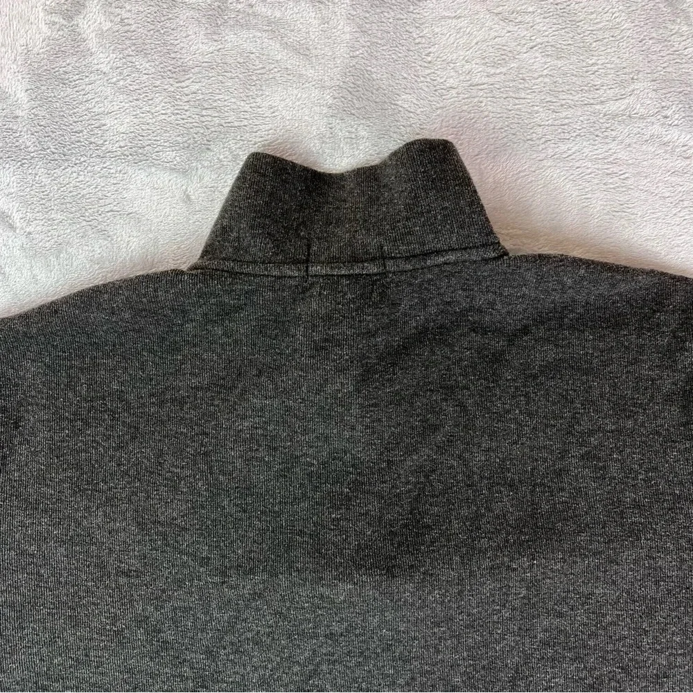 Polo Ralph Lauren Estate Rib Size XL Sweater Dark Gray 1/4 Zip Knitted‎ Pullover